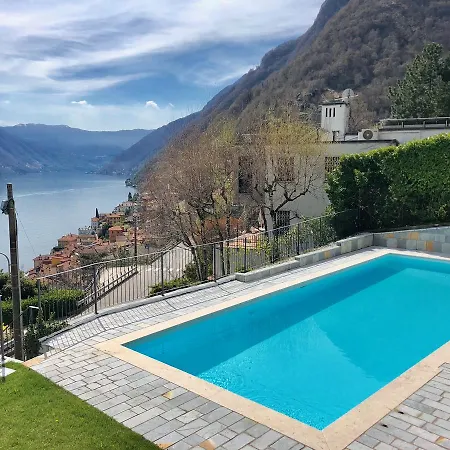 Pool By Italian Apartment Argegno
